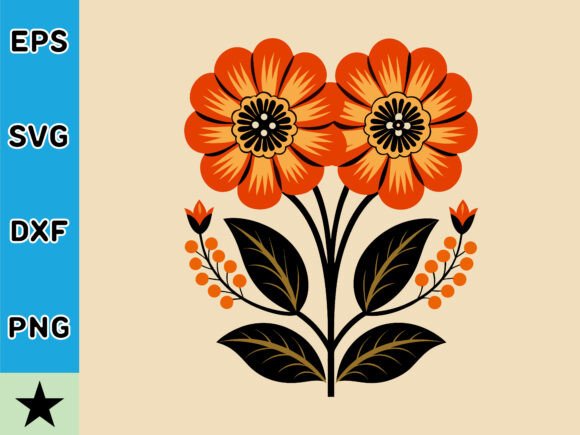 Abstract Boho Flowers Wall Art SVG Review