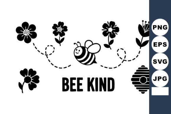 Bee Kind Vector Design for Local Branding
