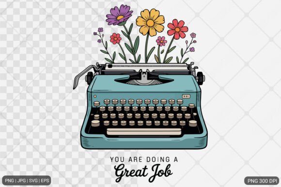 Boho Retro Flowers Motivational Graphics