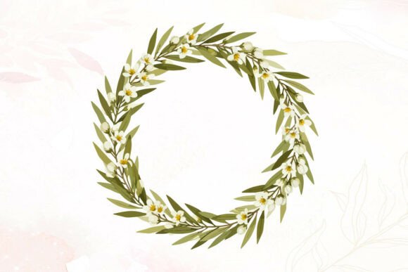 Greenery Wreath Graphics for Local Branding