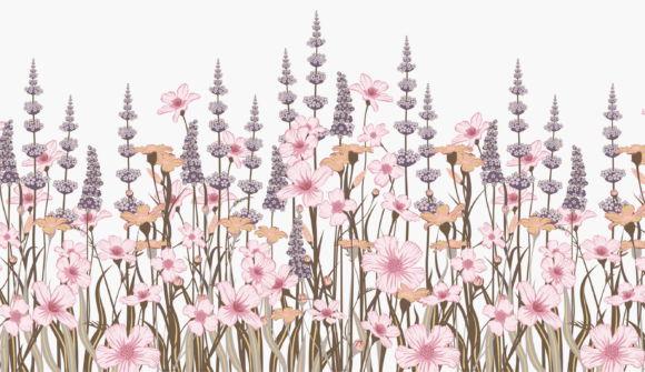 Seamless Wild Flowers Graphics