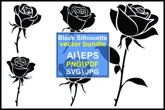 Silhouette Roses Graphics for Crafting
