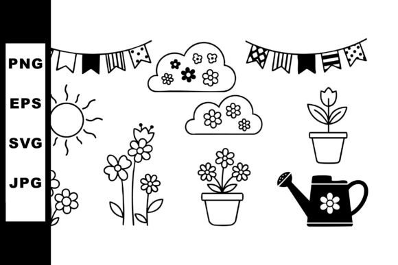 Spring Flowers Graphic for Seasonal Branding