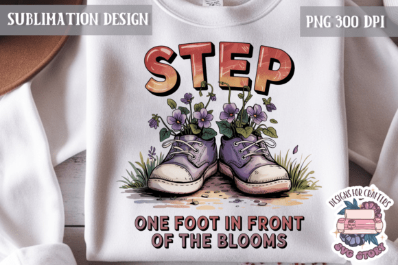 Spring Motivational Quote PNG Flowers Graphics
